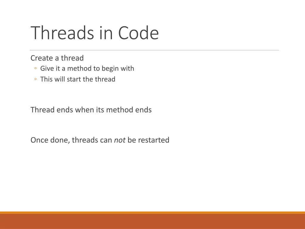 threads in code