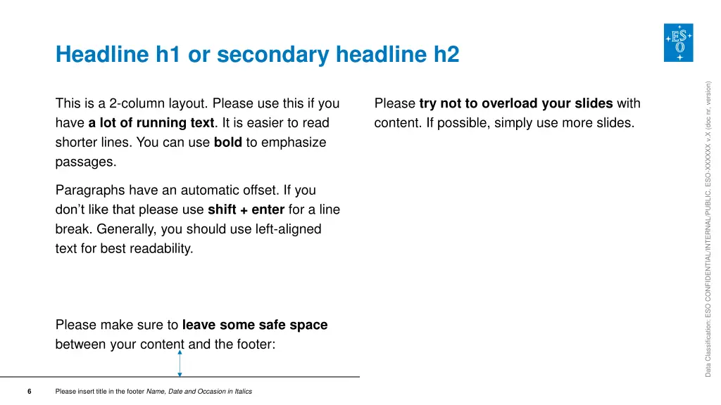 headline h1 or secondary headline h2
