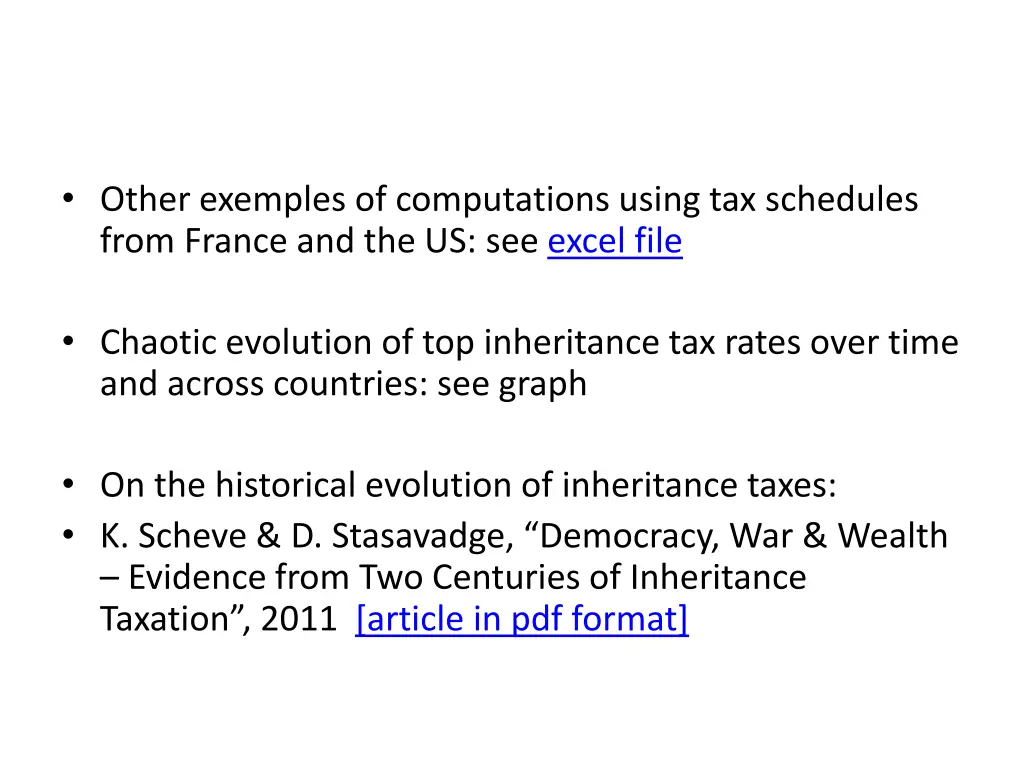 other exemples of computations using