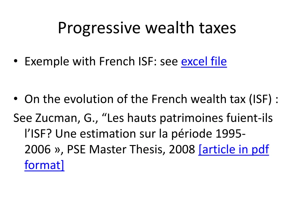 progressive wealth taxes