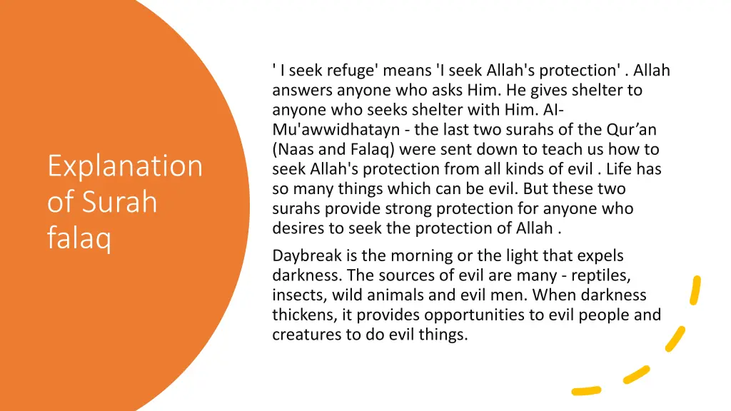 i seek refuge means i seek allah s protection