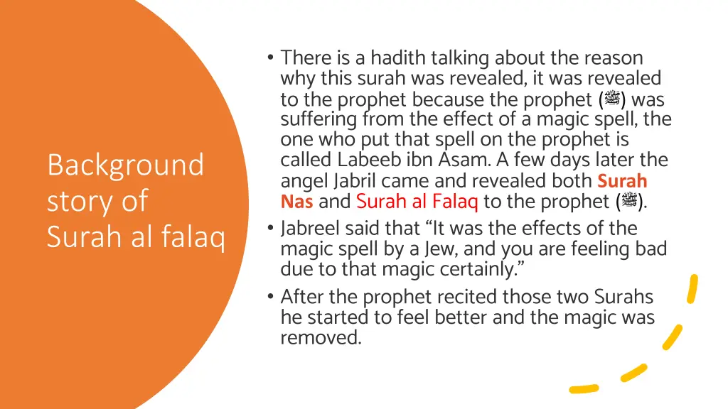 there is a hadith talking about the reason