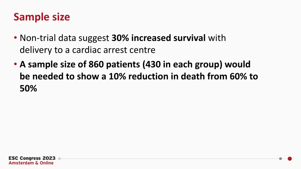 sample size