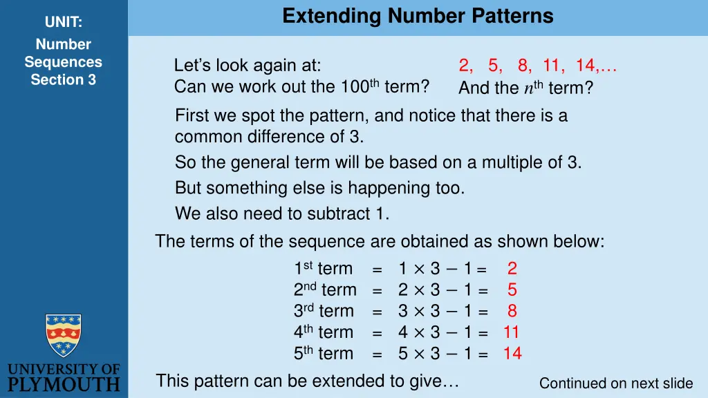 extending number patterns 2