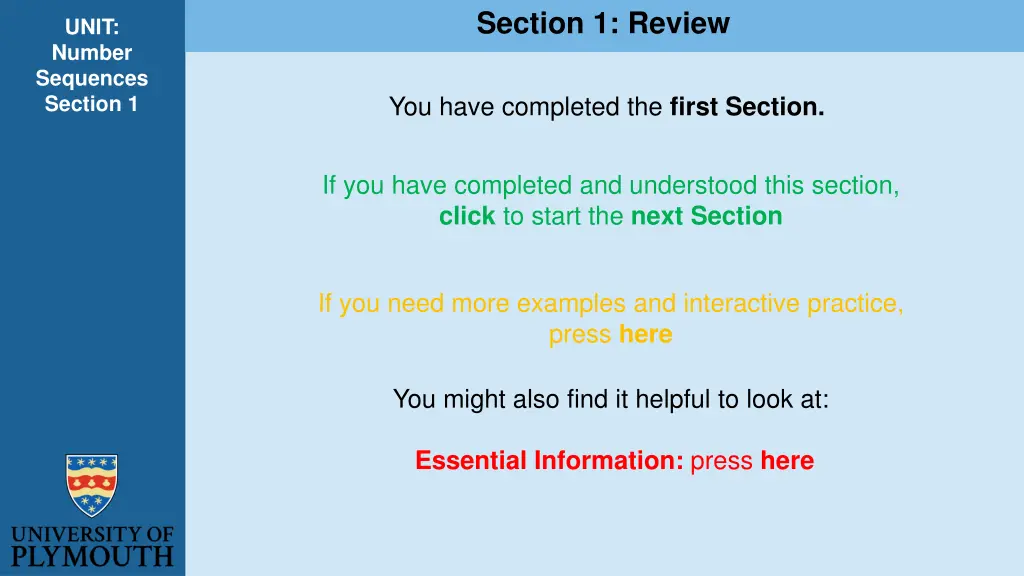 section 1 review