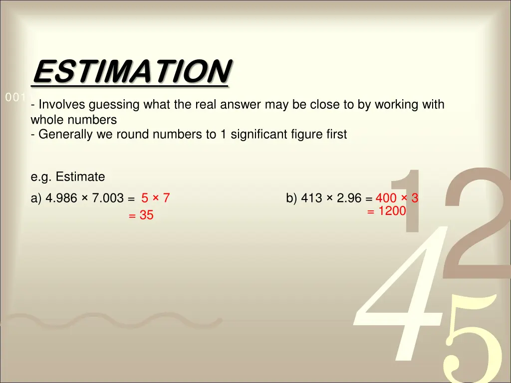 estimation