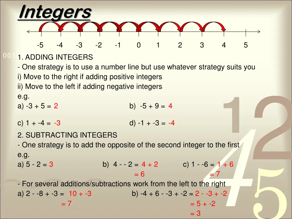 integers