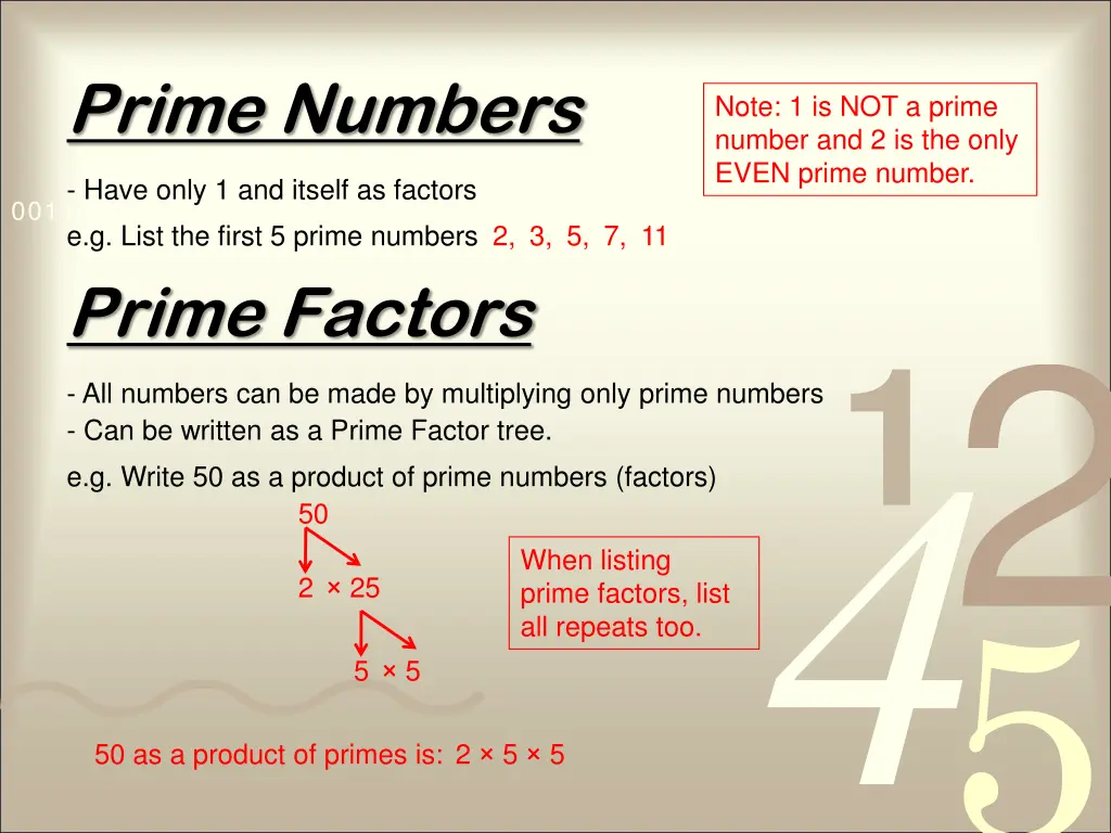 prime numbers