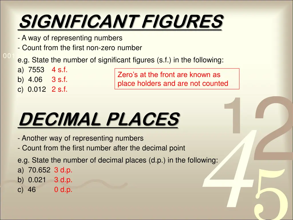 significant figures a way of representing numbers