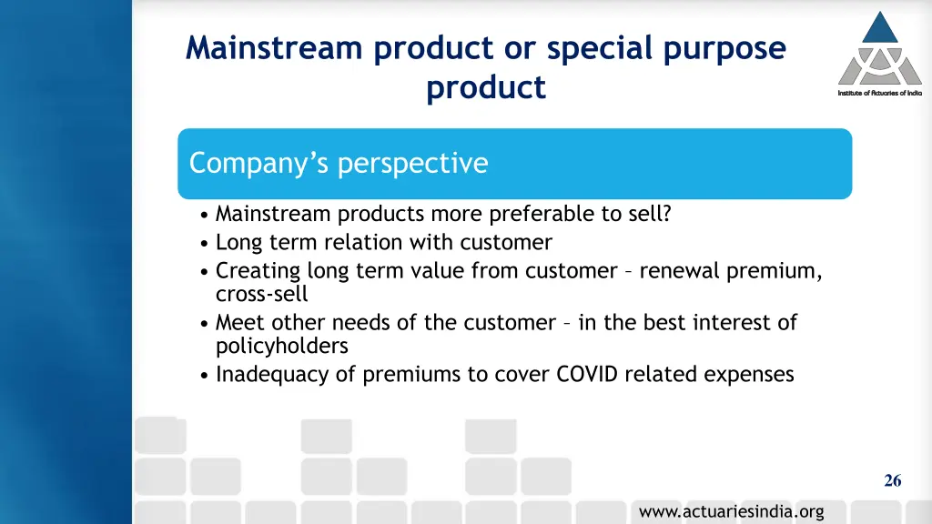 mainstream product or special purpose product 2