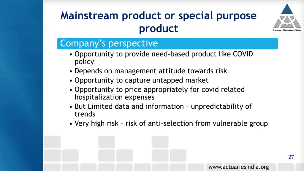 mainstream product or special purpose product 3