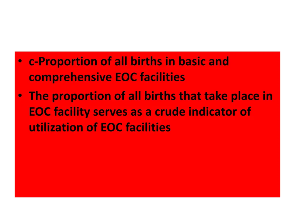 c proportion of all births in basic