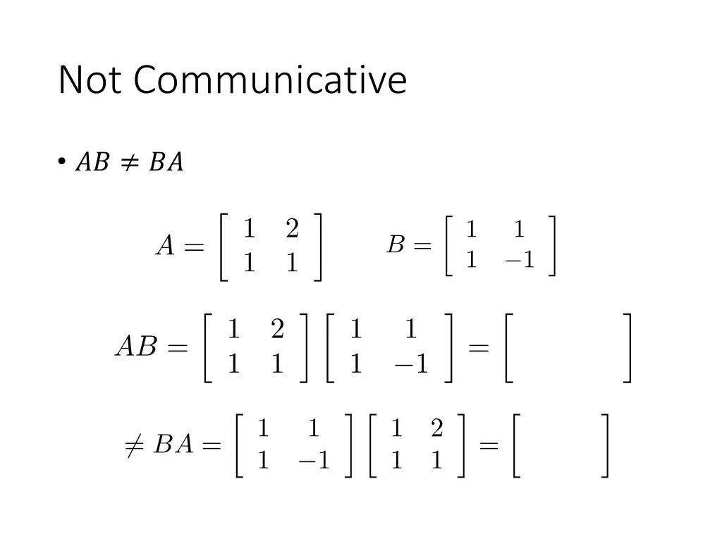 not communicative