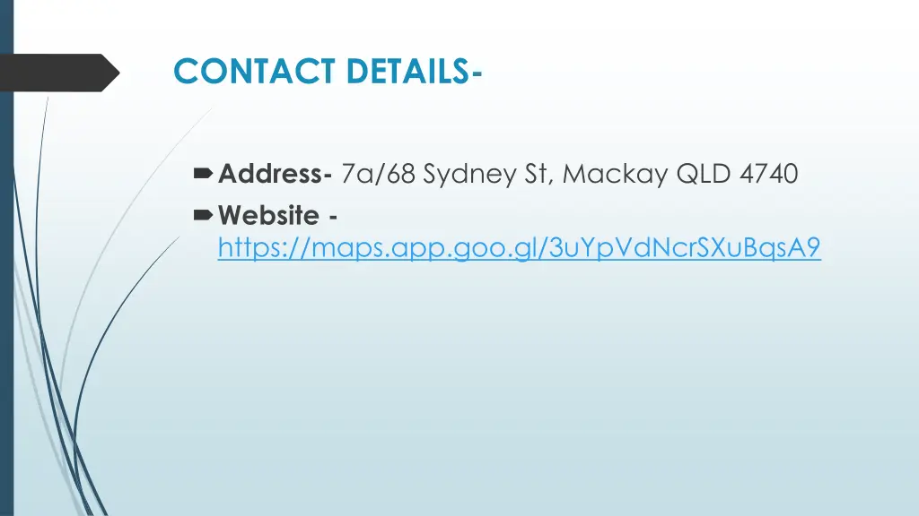 contact details