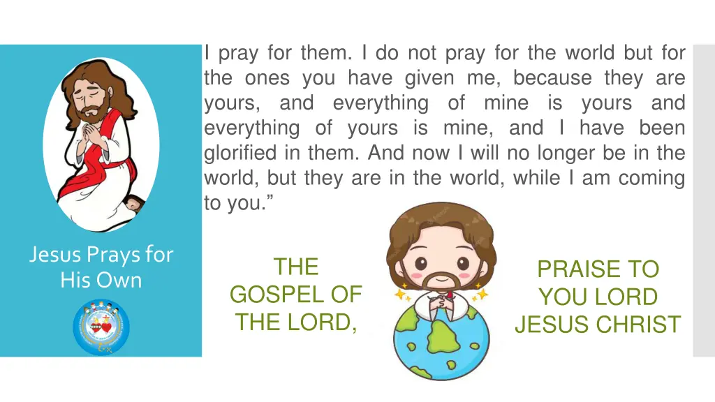 i pray for them i do not pray for the world