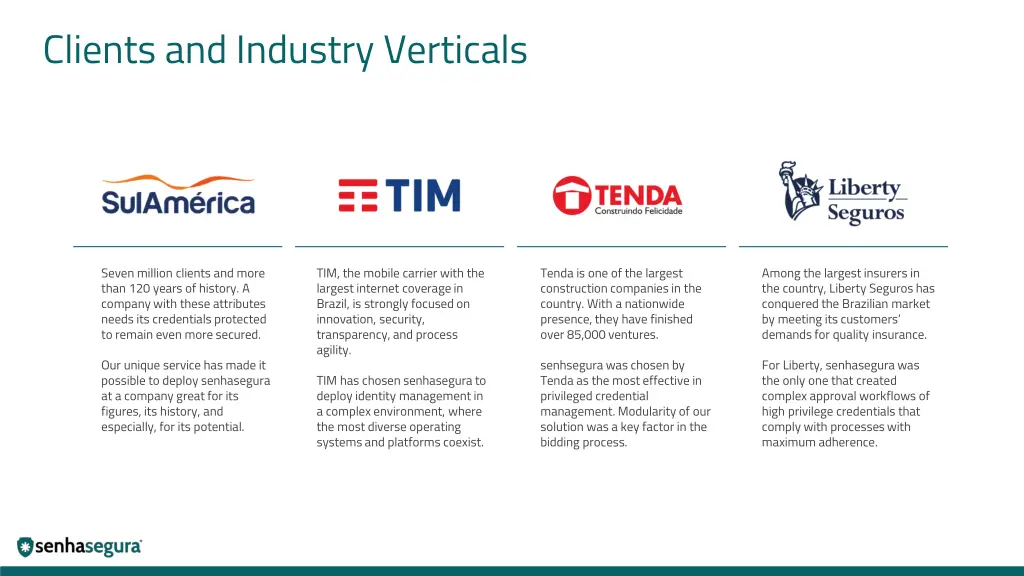 clients and industry verticals 1