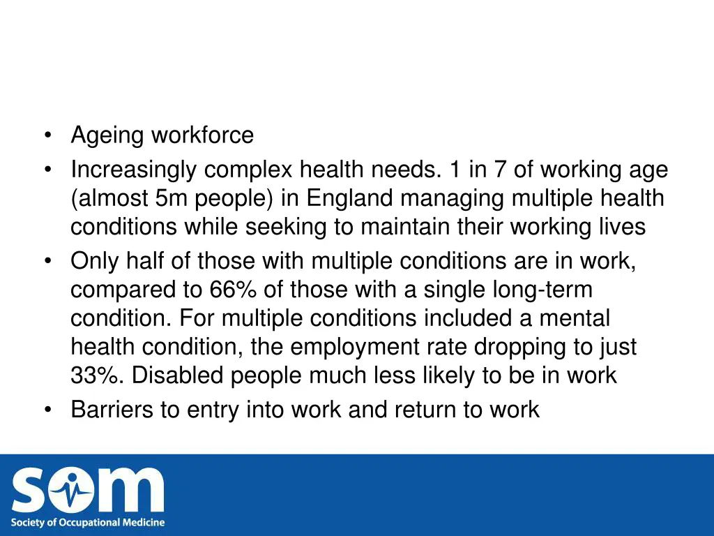 ageing workforce increasingly complex health