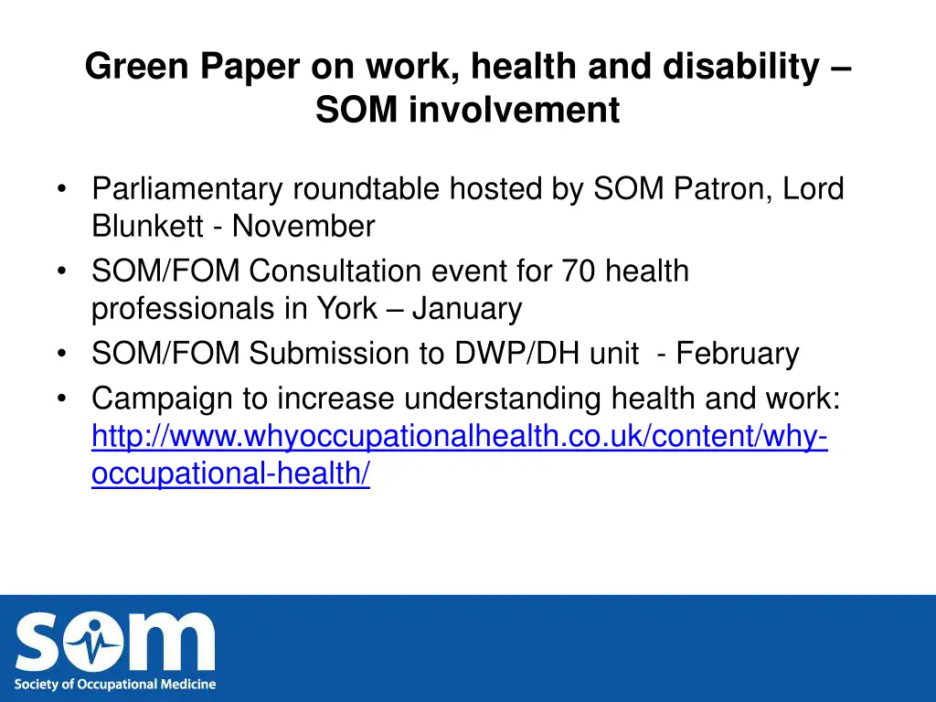 green paper on work health and disability