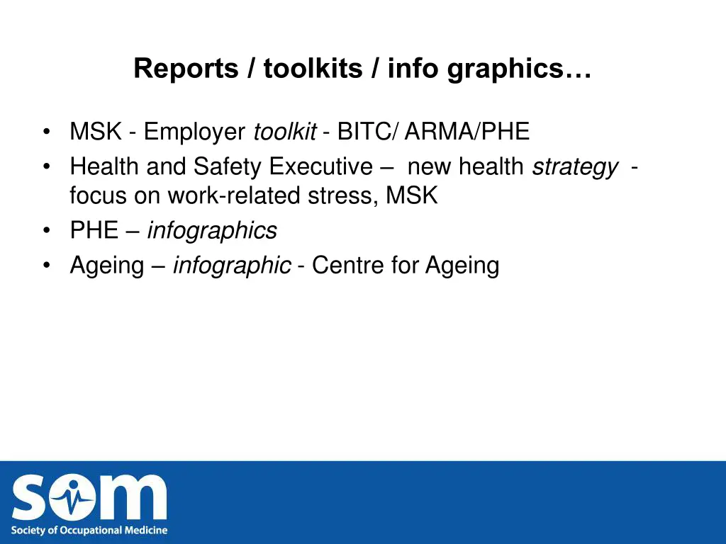 reports toolkits info graphics