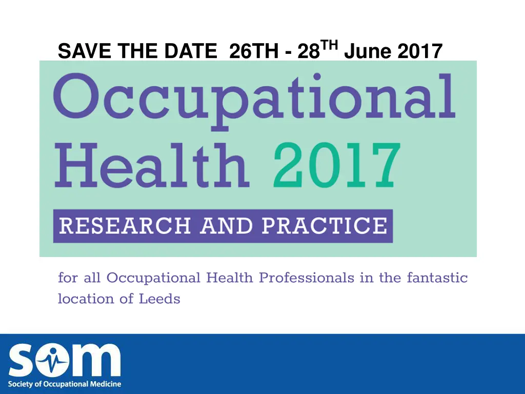 save the date 26th 28 th june 2017