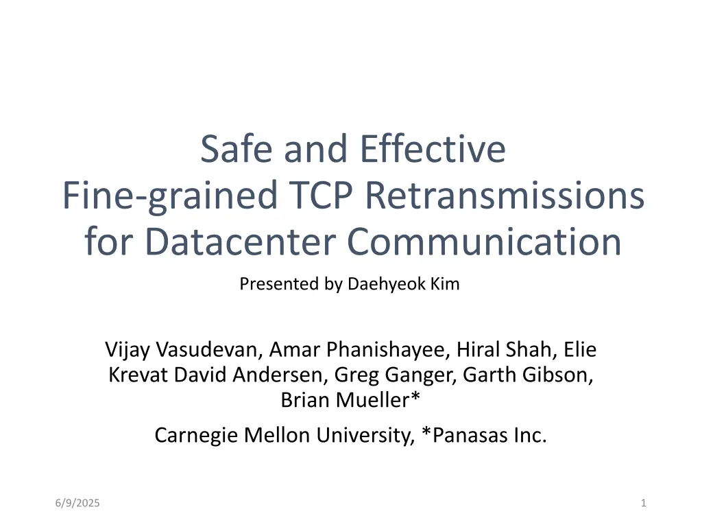 safe and effective fine grained