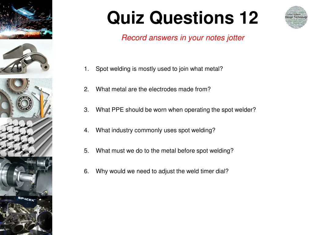 quiz questions 12