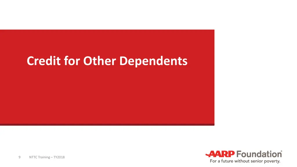 credit for other dependents
