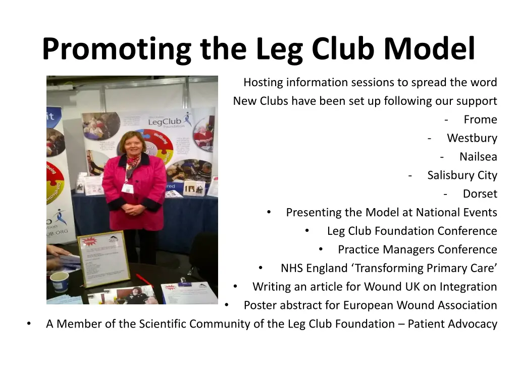 promoting the leg club model