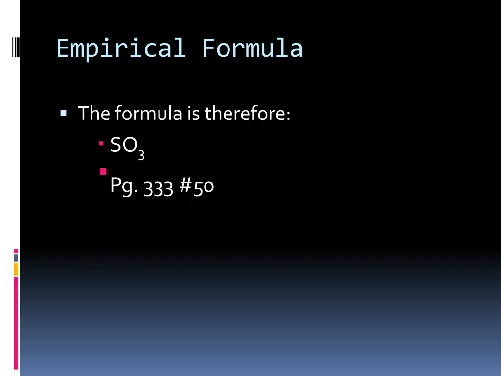 empirical formula 5