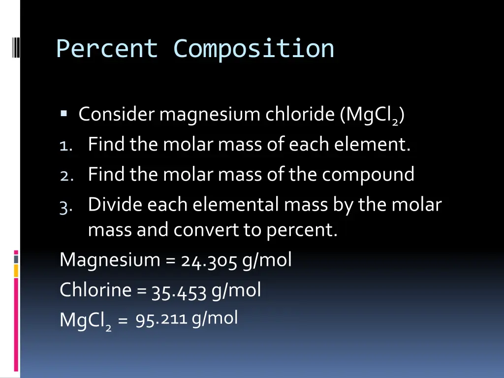 percent composition 1