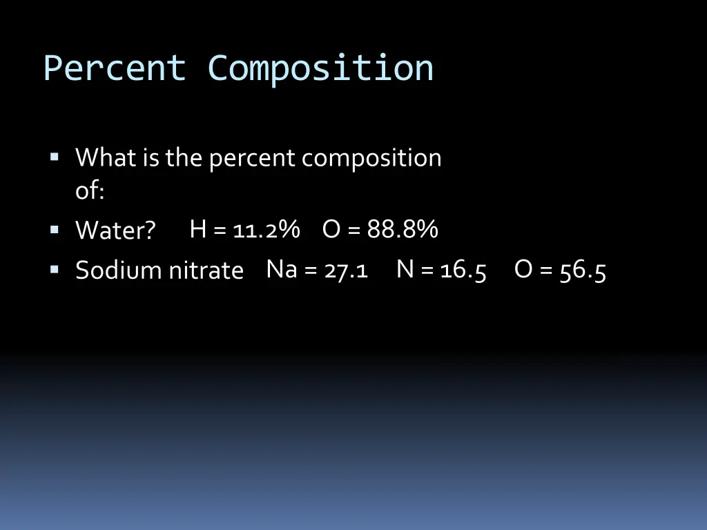 percent composition 3