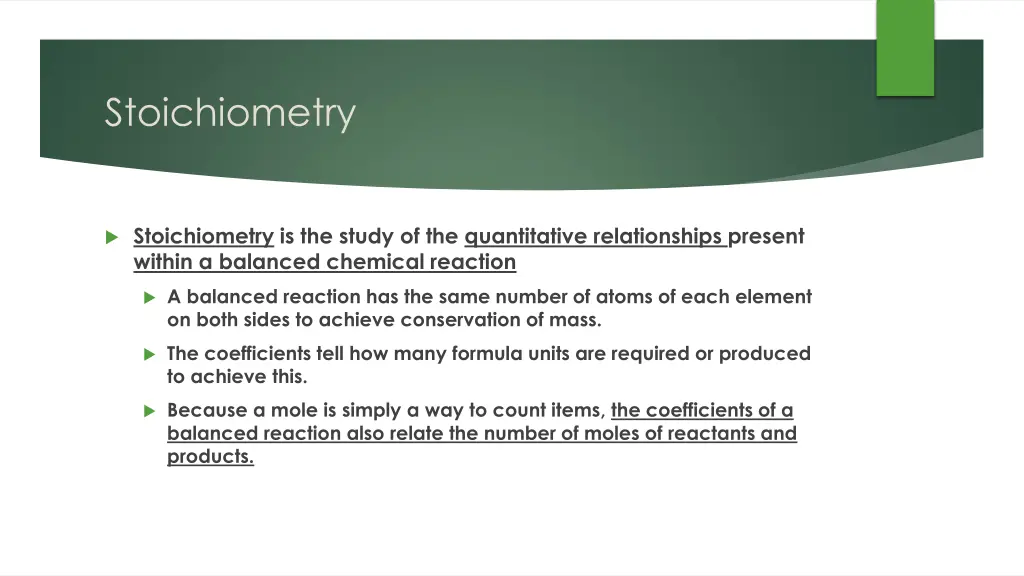stoichiometry