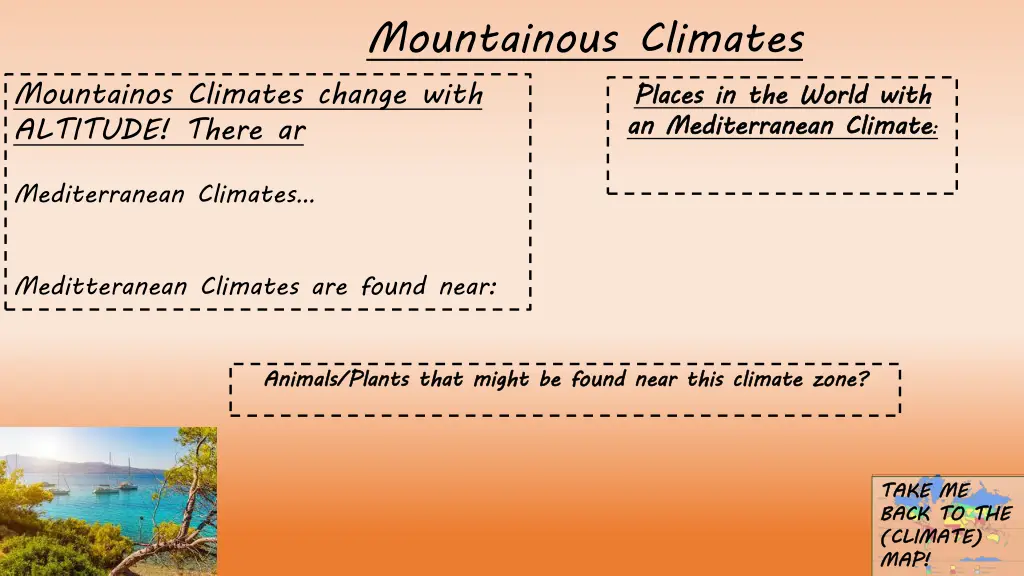 mountainous climates
