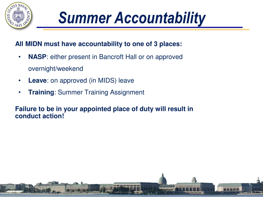 summer accountability