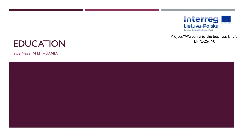 project welcome to the business land lt pl 2s 190