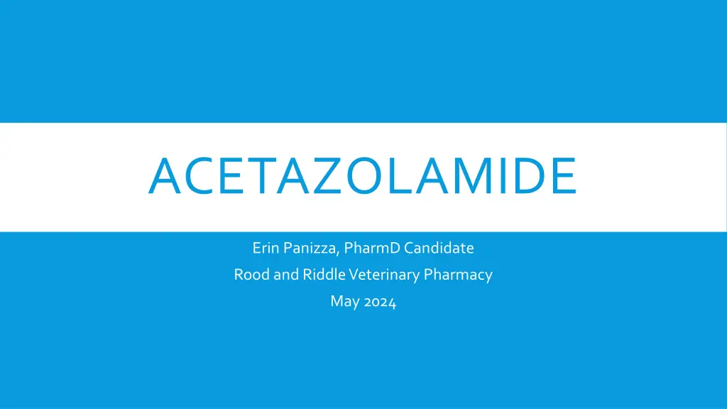 acetazolamide