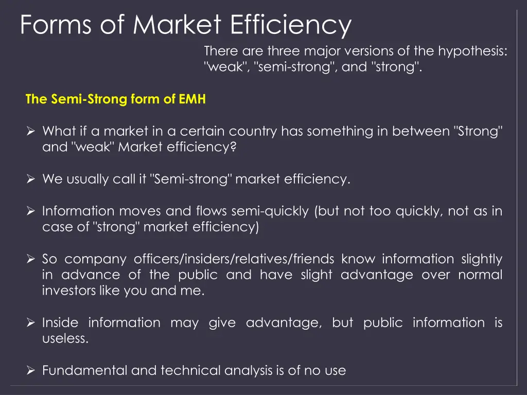 forms of market efficiency 2