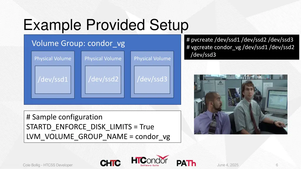 example provided setup