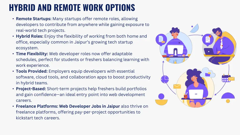 hybrid and remote work options