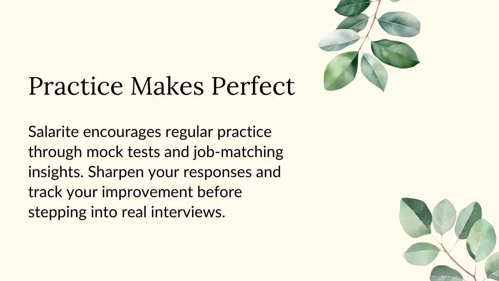 practice makes perfect