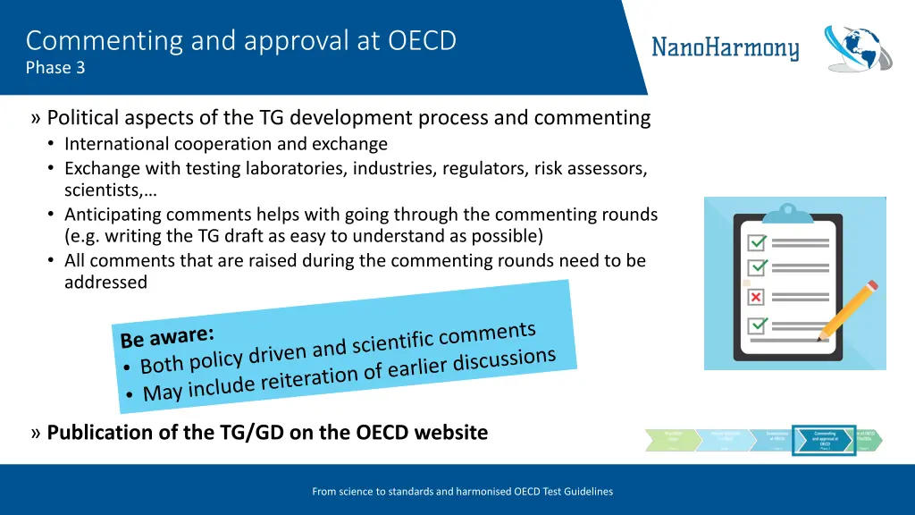 commenting and approval at oecd phase 3 1