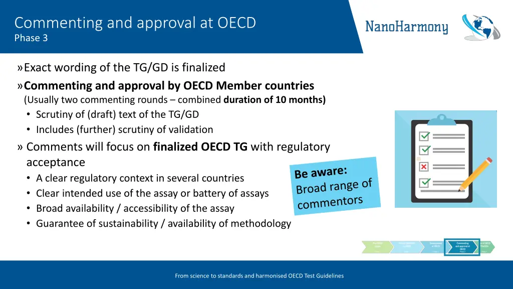 commenting and approval at oecd phase 3