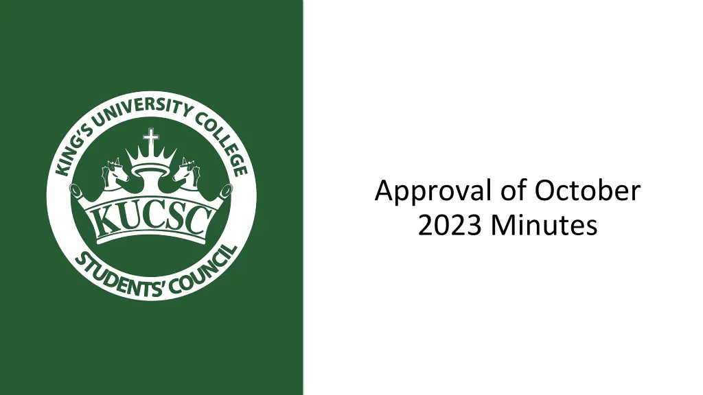 approval of october 2023 minutes