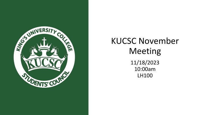 kucsc november meeting