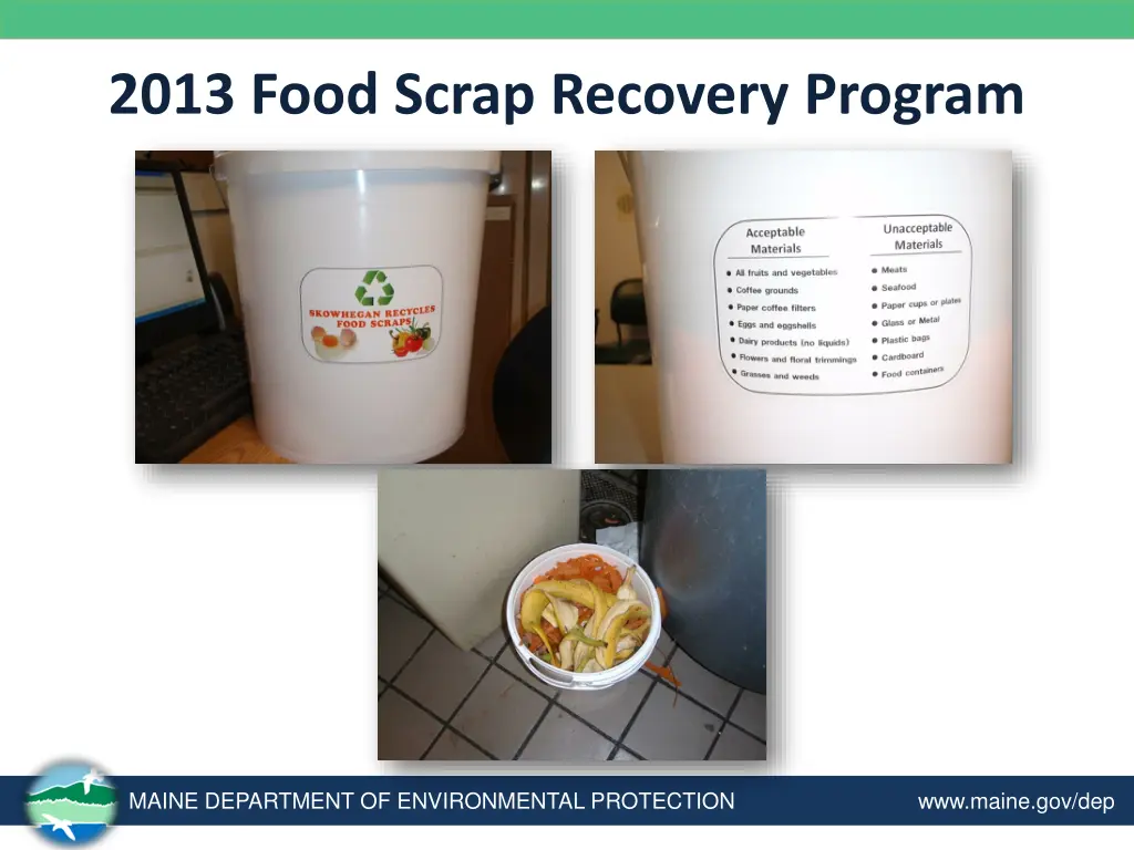 2013 food scrap recovery program