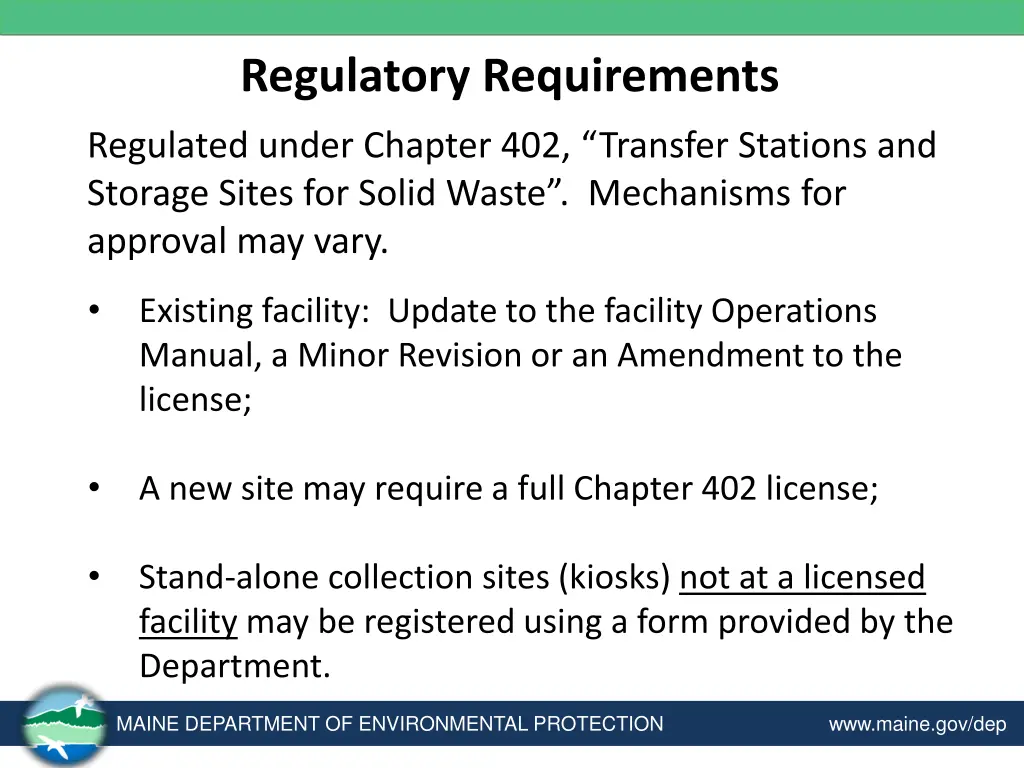 regulatory requirements