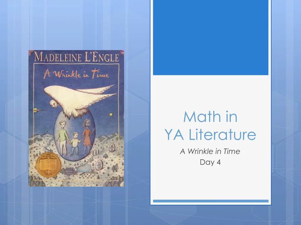 math in ya literature a wrinkle in time day 4