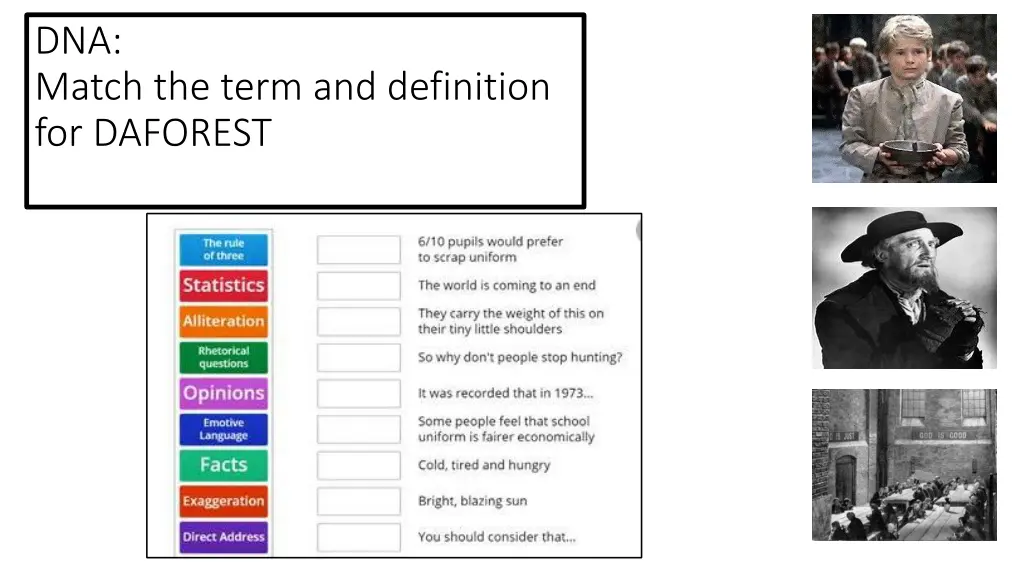 dna match the term and definition for daforest