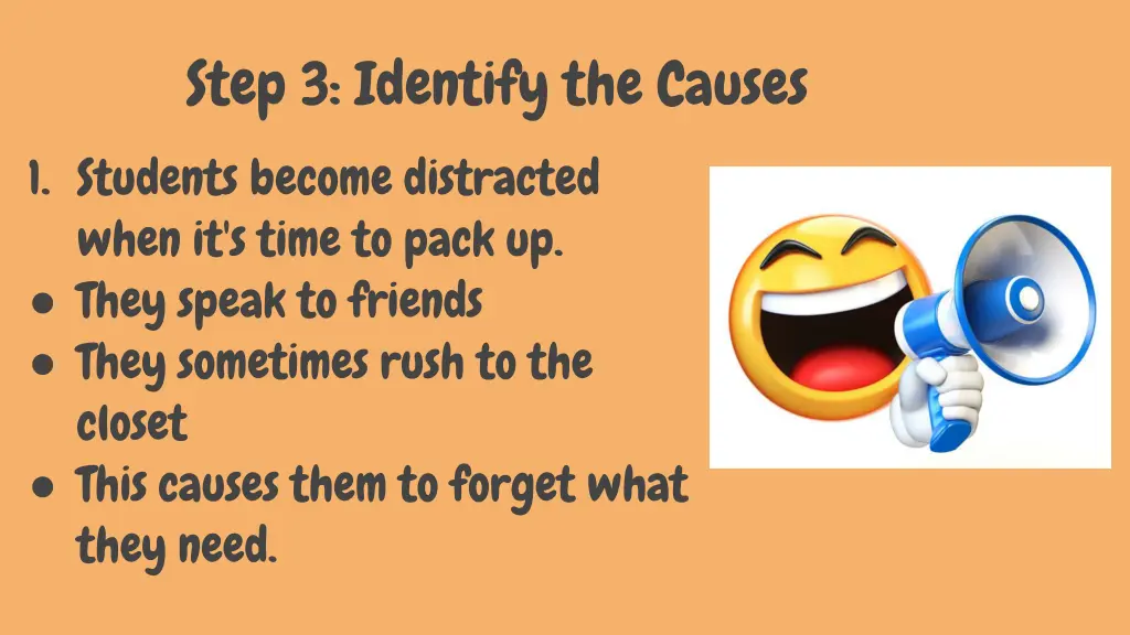 step 3 identify the causes