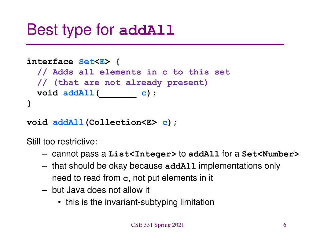 best type for addall 2